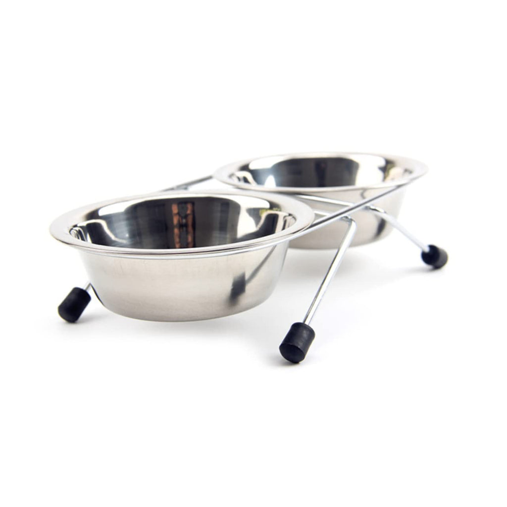 Stainless Steel Dog Cat Bowls Set E309397
