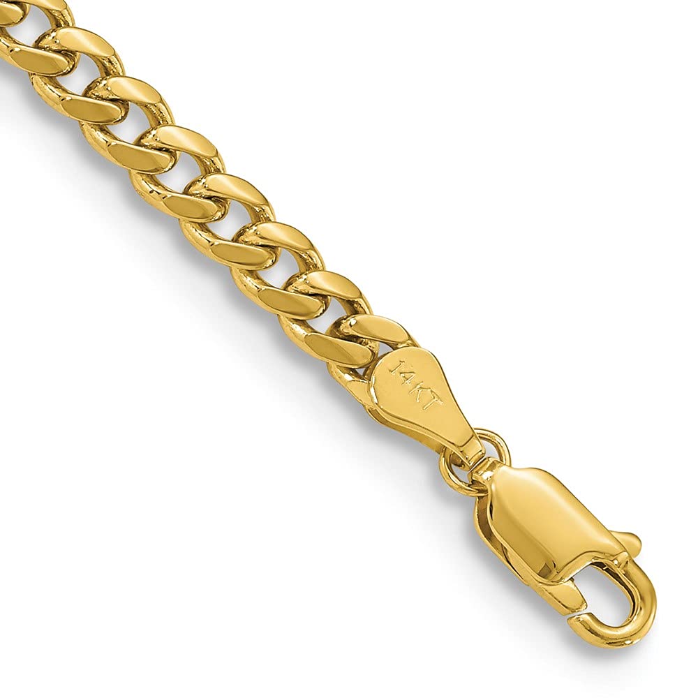 14K Yellow Gold Miami Cuban Chain Necklace U249477