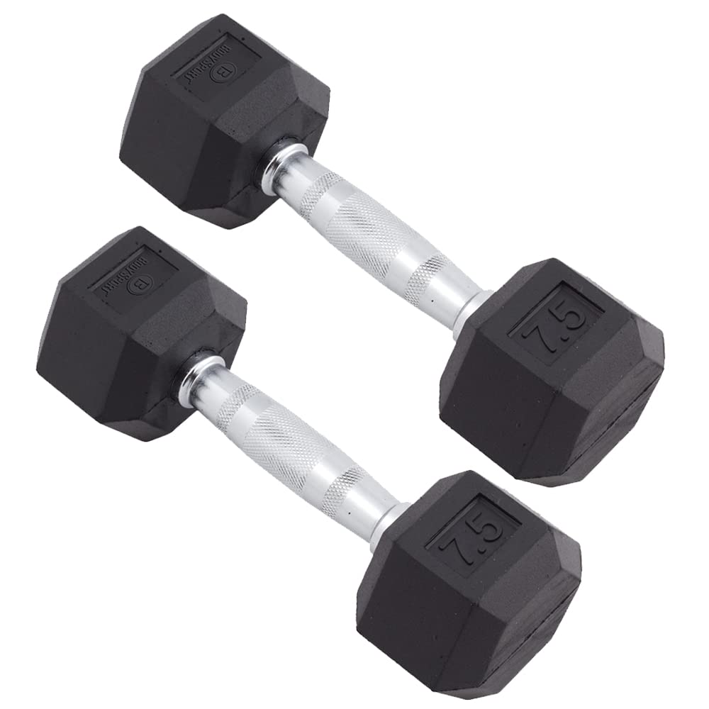 Rubber Encased Hex Dumbbell Pair M982678