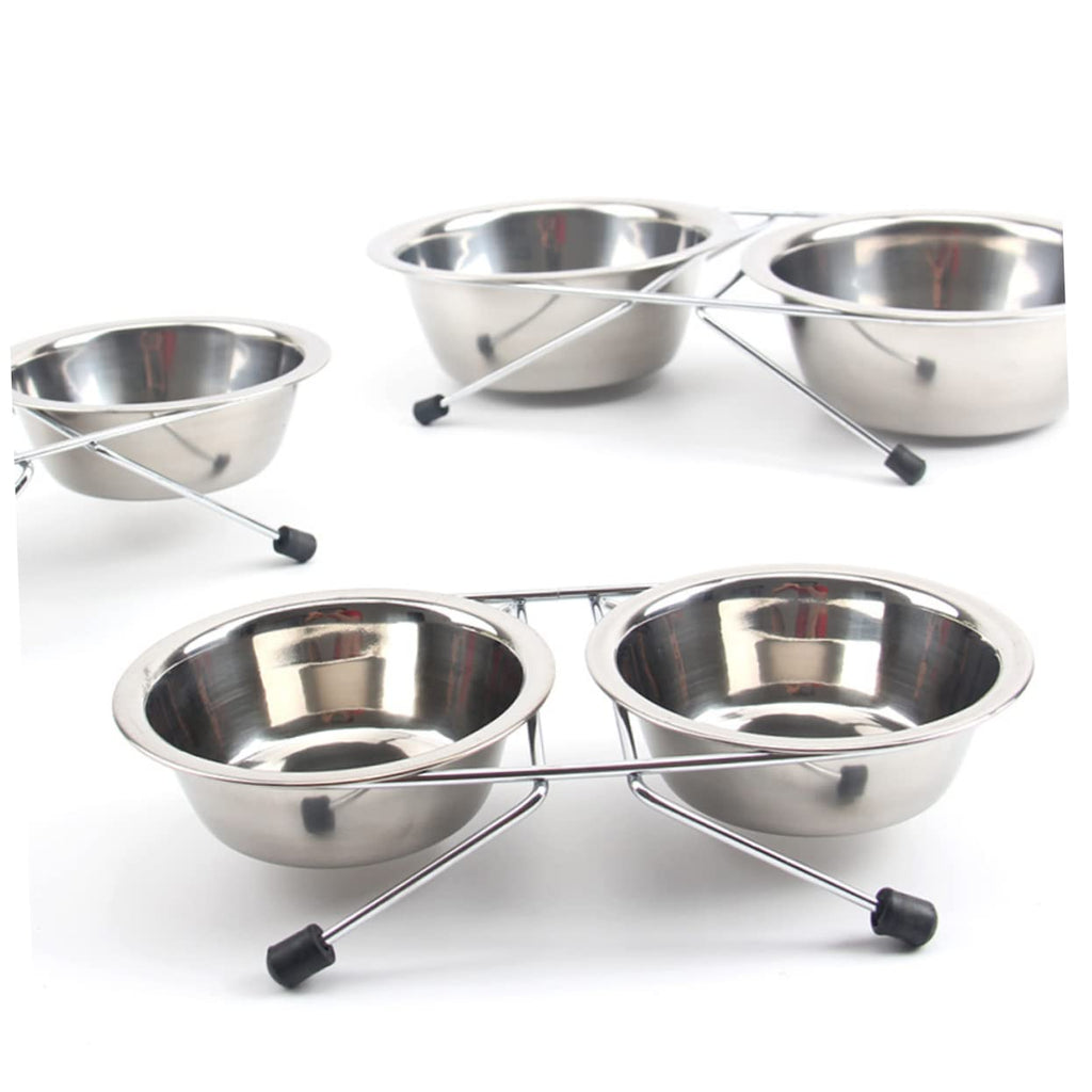 Stainless Steel Dog Cat Bowls Set E309397