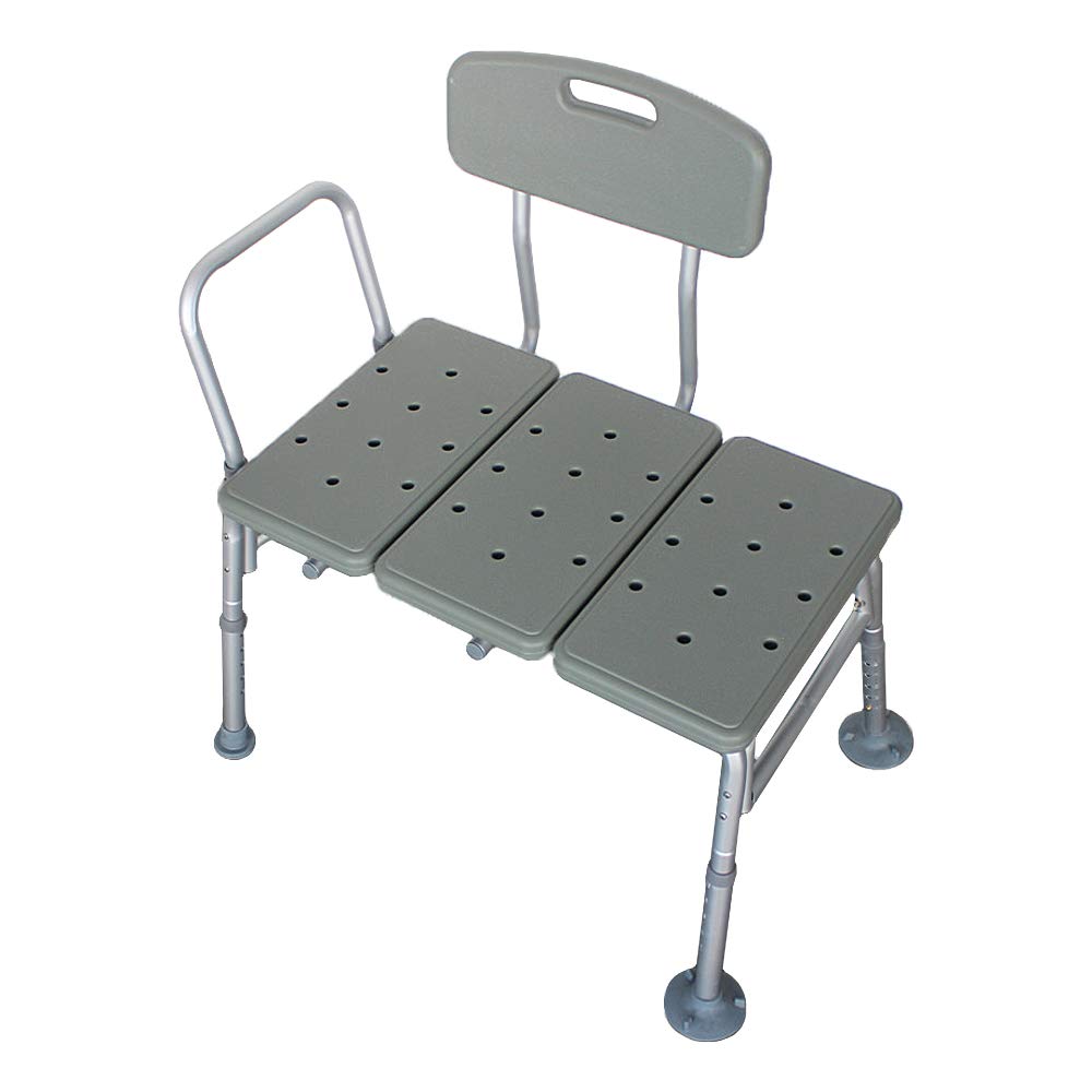 Bath Shower Transfer Bench with Backrest & Padded Armrest J2735