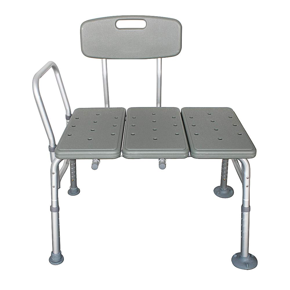 Bath Shower Transfer Bench with Backrest & Padded Armrest J2735