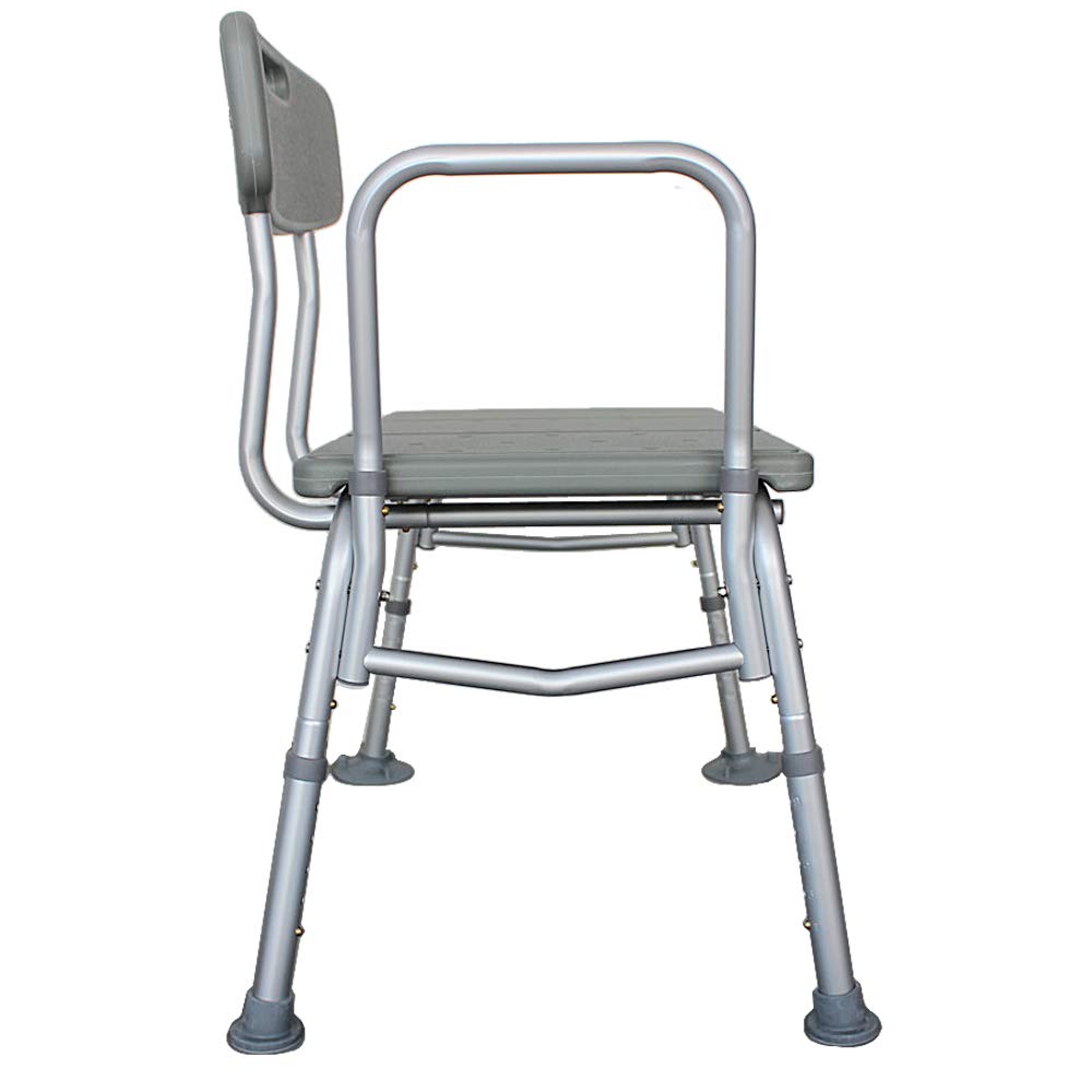 Bath Shower Transfer Bench with Backrest & Padded Armrest J2735
