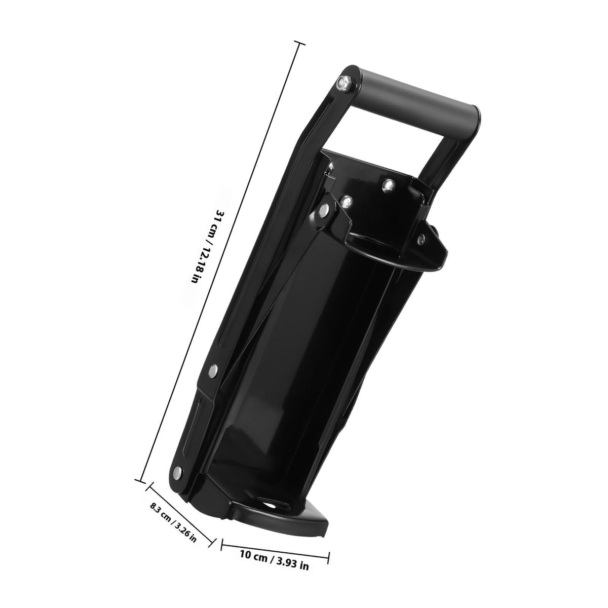 Black Wall Mounted Can Crusher with Bottle Opener V706