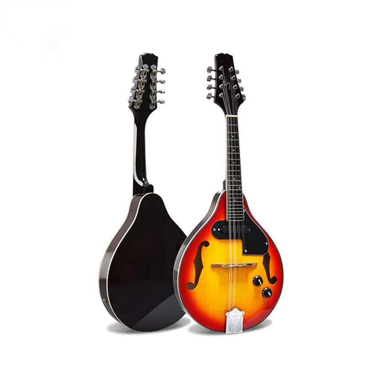 Spruce 8 Strings Hollow F Sound Hole Sunburst Electric Mandolin Y3004