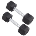 Rubber Encased Hex Dumbbell Pair M982678