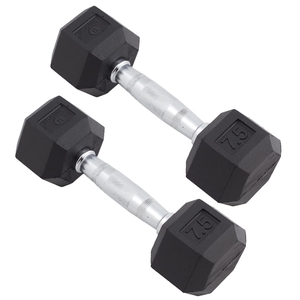 Rubber Encased Hex Dumbbell Pair M982678