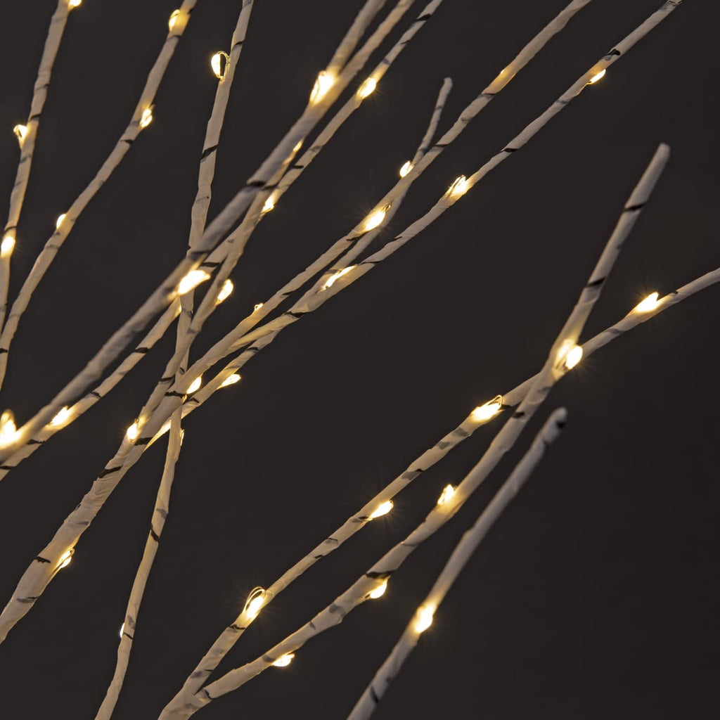 Lighted Birch Twig Tree with Fairy Lights, Pack of 3 Warm White T856