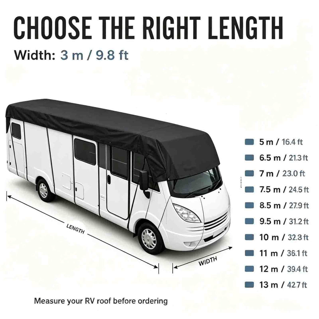 Camper Cover, Grey, 5m×3m L27649