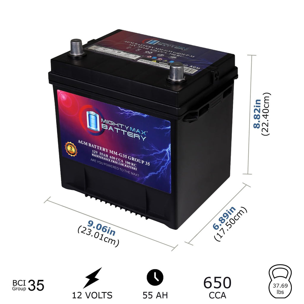 12V 55Ah AGM Replacement Battery E6783
