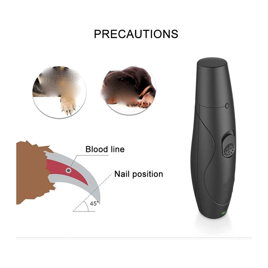 Dog Nail Grinder Clipper Rechargeable Electric Pet Nail Trimmer N276