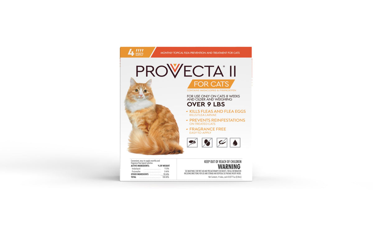 Flea Treatment for Large Cats Over 9 lbs, 4-Month Supply Q882093