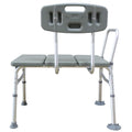 Bath Shower Transfer Bench with Backrest & Padded Armrest J2735