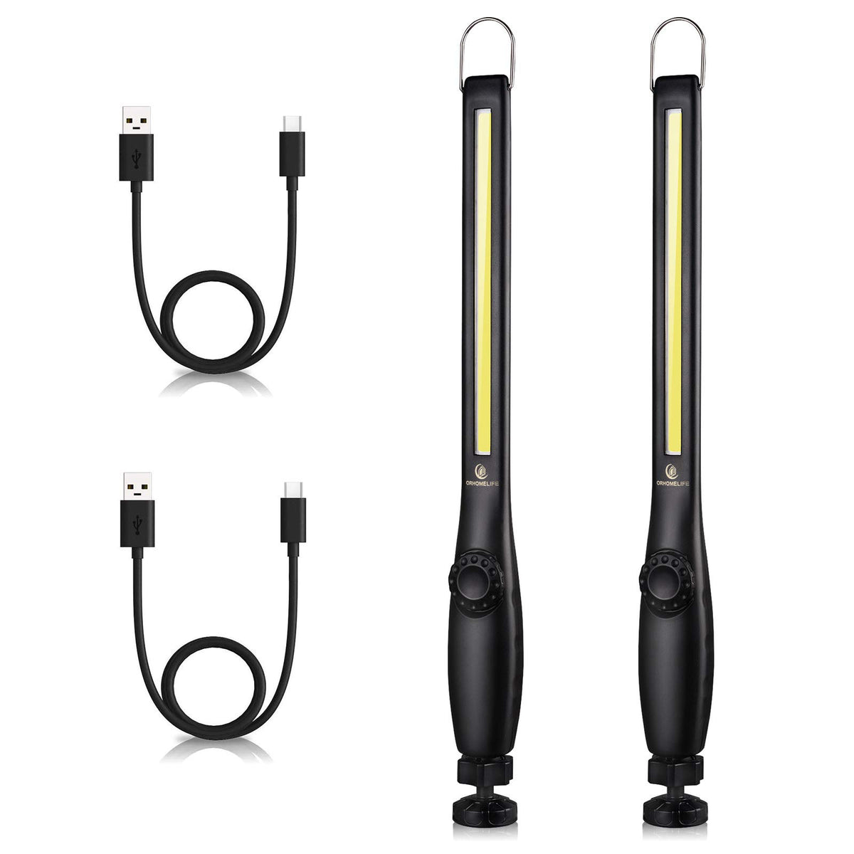 800 lumens 3300mAh Rechargeable Magnetic LED Work Light 2 Pack J666