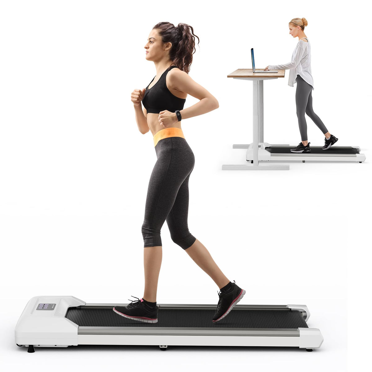 Under Desk Treadmill 265 lbs Capacity Portable 2 in 1 I232416