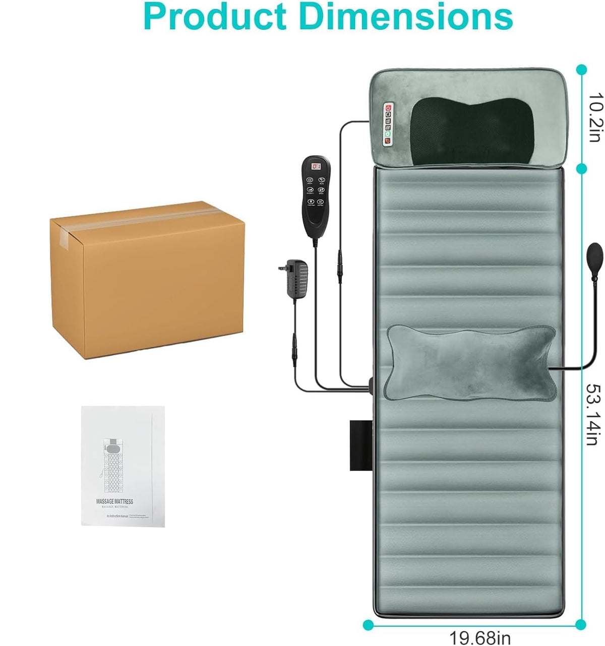 Full Body Massage Mat with Heat Y55016