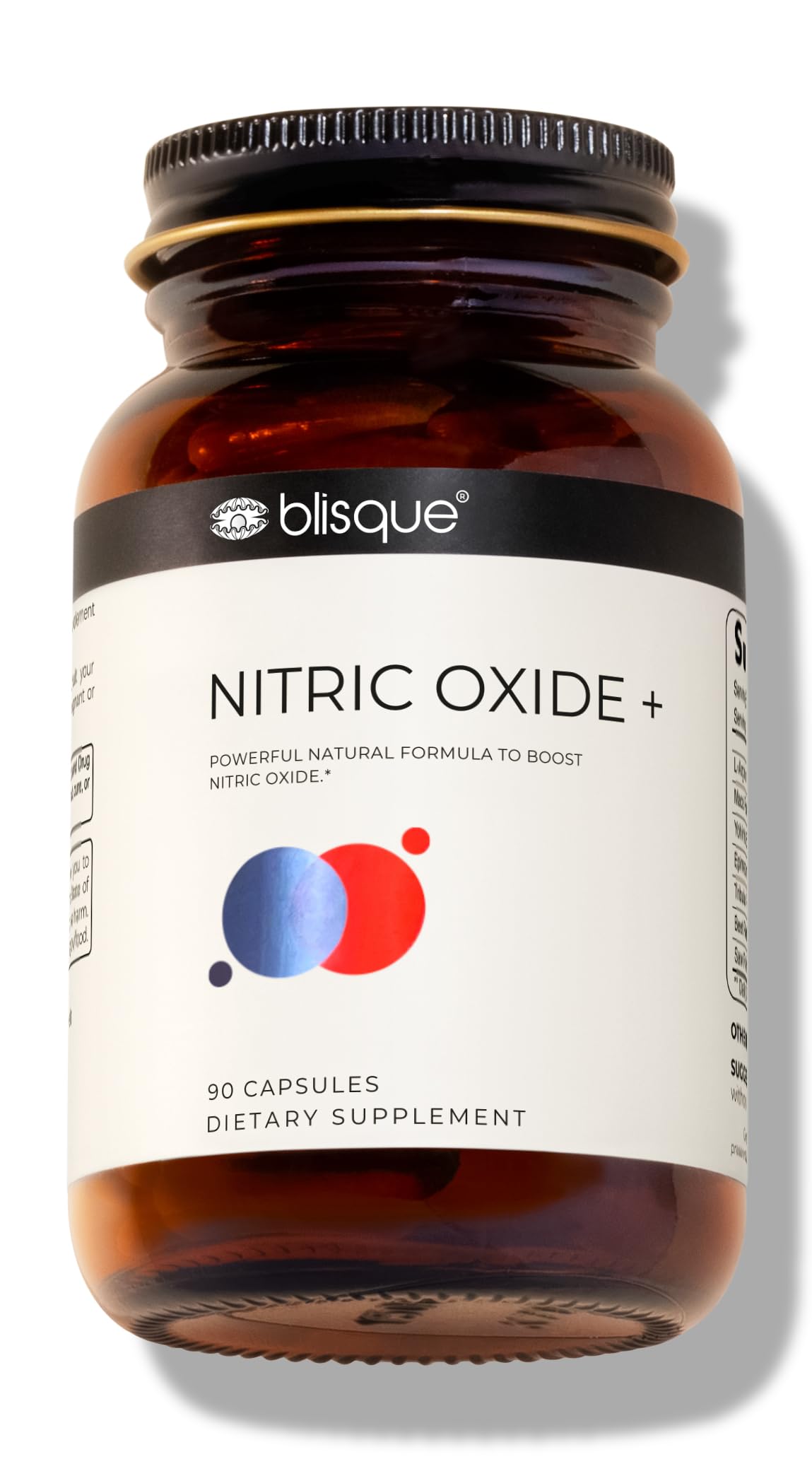 90 Capsules Vegan Non-GMO Nitric Oxide Booster Supplement with L-Arginine, Cayenne Fruit, and Beet Root J49417