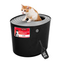 Top Entry Cat Litter Box, Large, Black/Gray O147