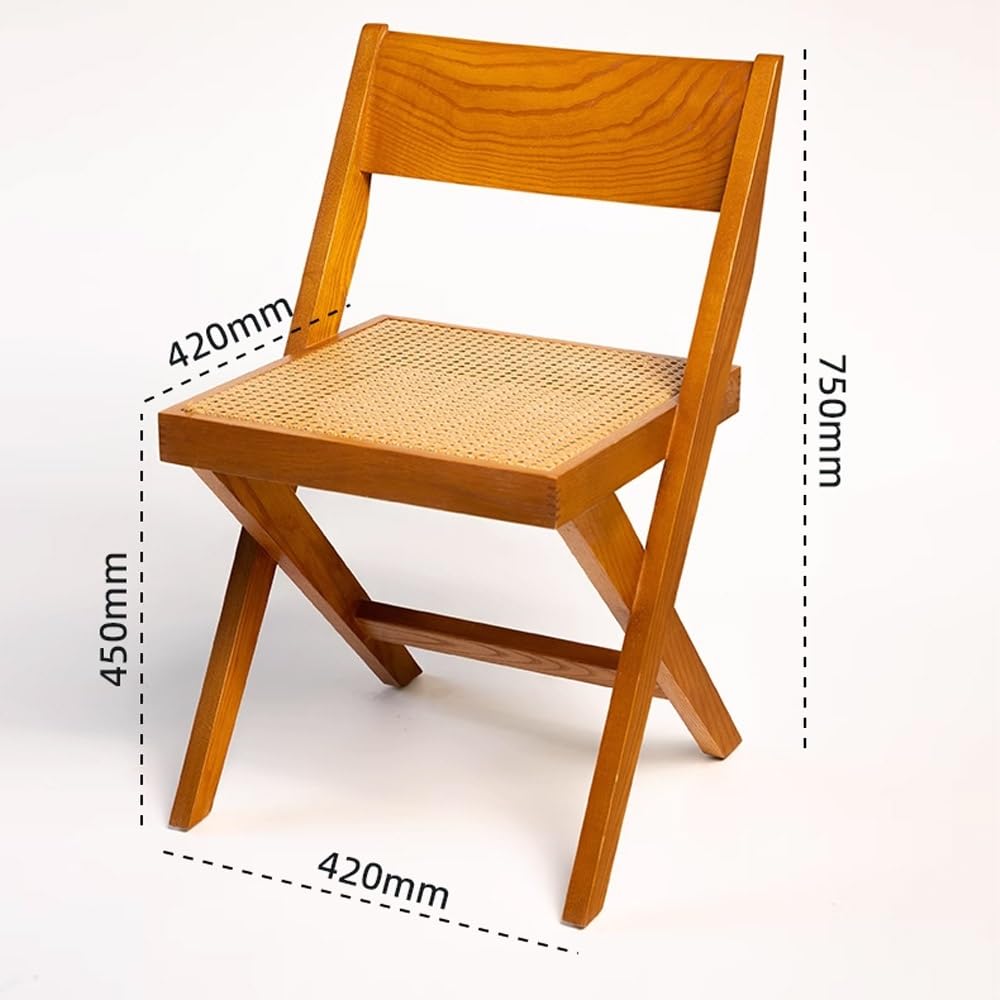Teal Wood Folding Chair with Backrest C7778