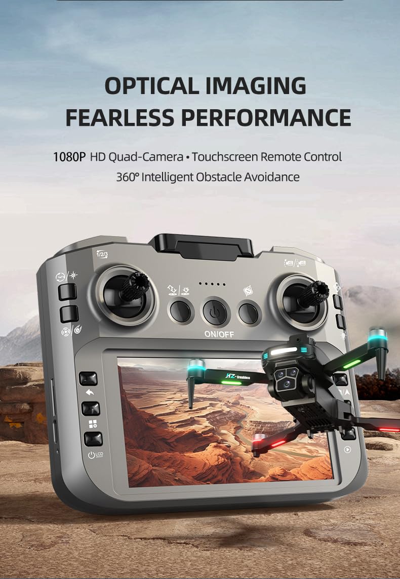 Foldable 1080P Camera Drone with 2 Batteries Y3367