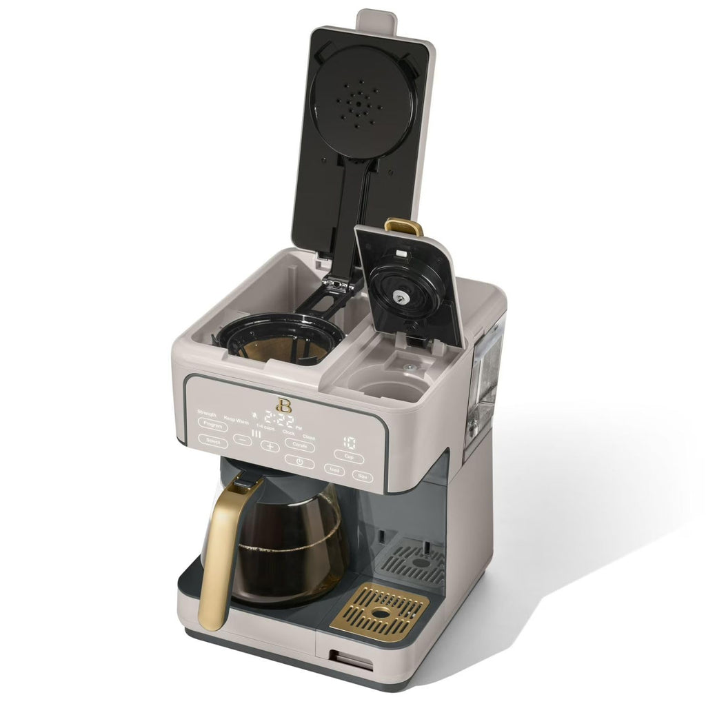 12-Cup Programmable Coffee Maker and Single Serve Brewer D801577