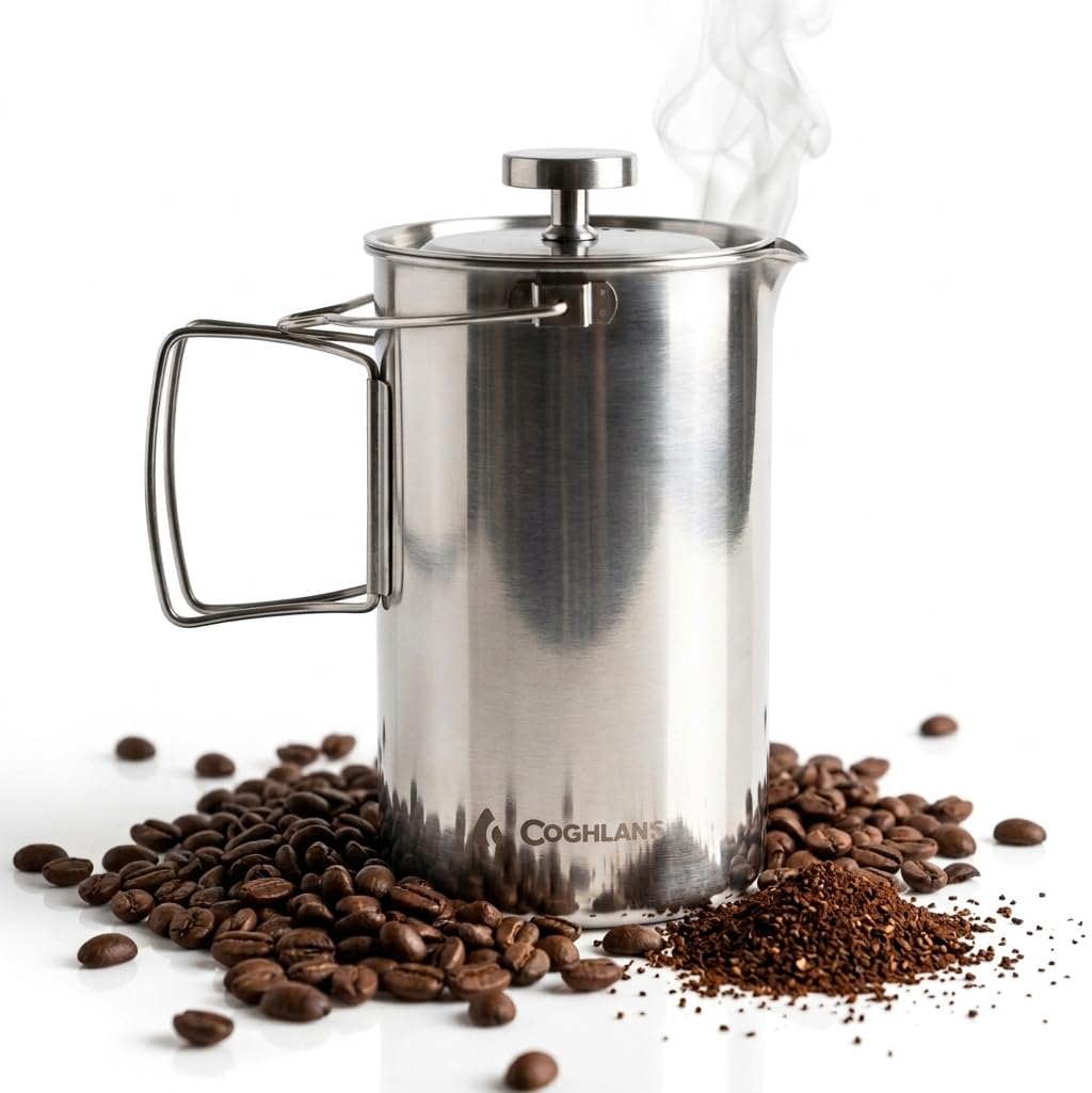 Stainless Steel French Press Coffee Maker 4-Cup 32 oz H85423