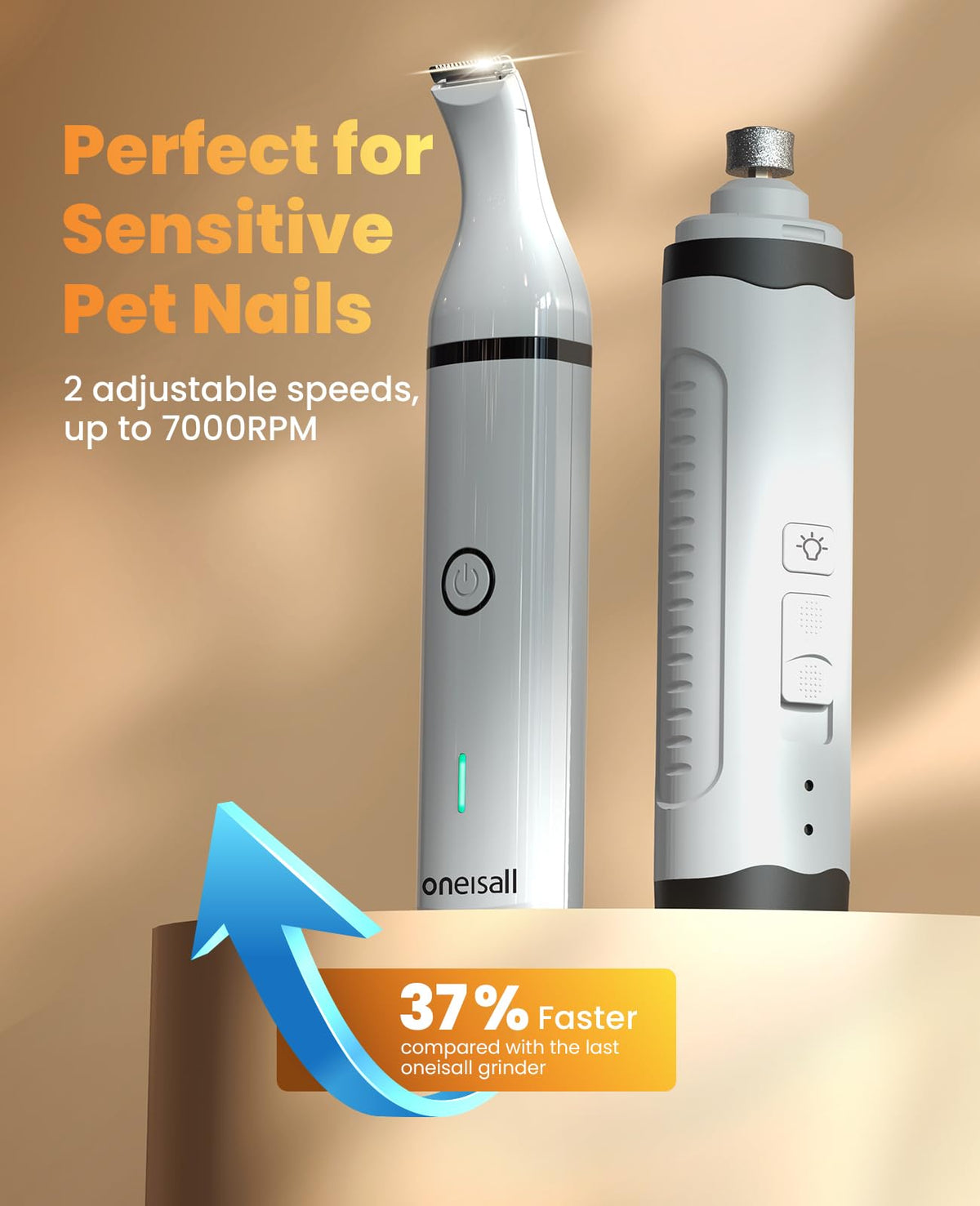 3 in 1 Dog Nail Grinder & Paw Trimmer Kit A67102
