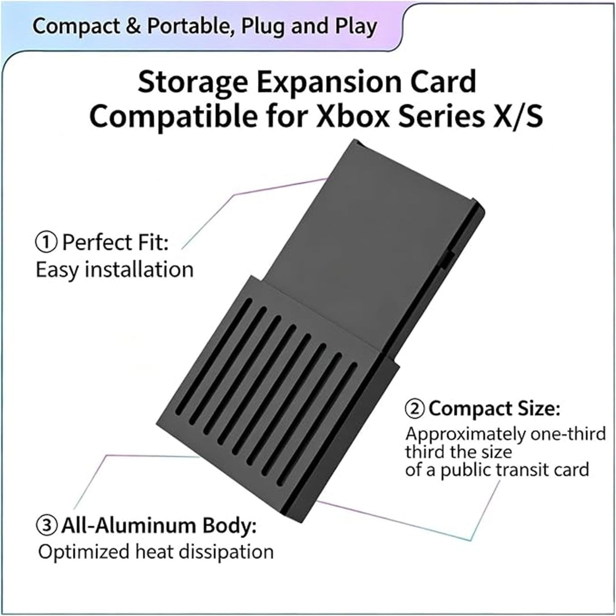 M.2 NVMe SSD Enclosure for Xbox Series X/S J4500
