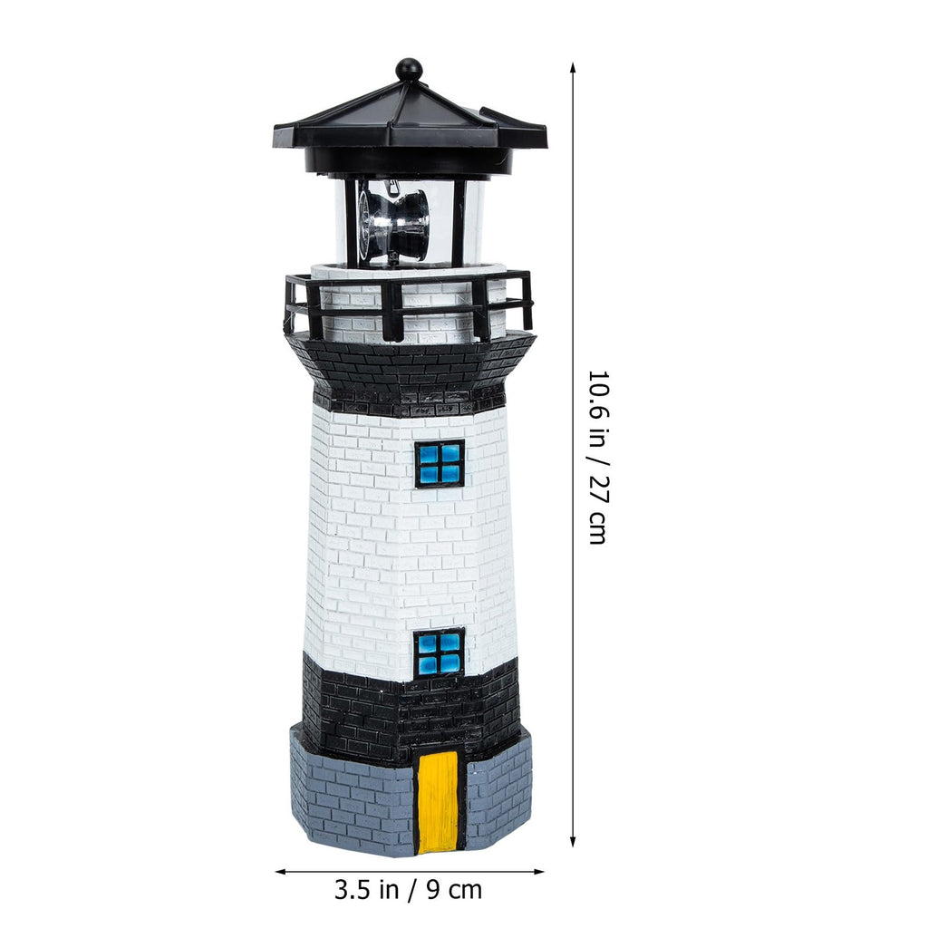 Solar Powered Resin Lighthouse Garden Decor P271962