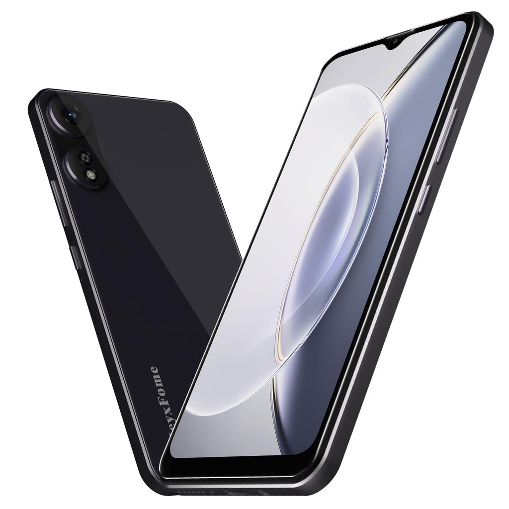 4G LTE Unlocked Cell Phone 6.5” HD+ Screen 3GB RAM Android 12 13MP Dual SIM Black C484