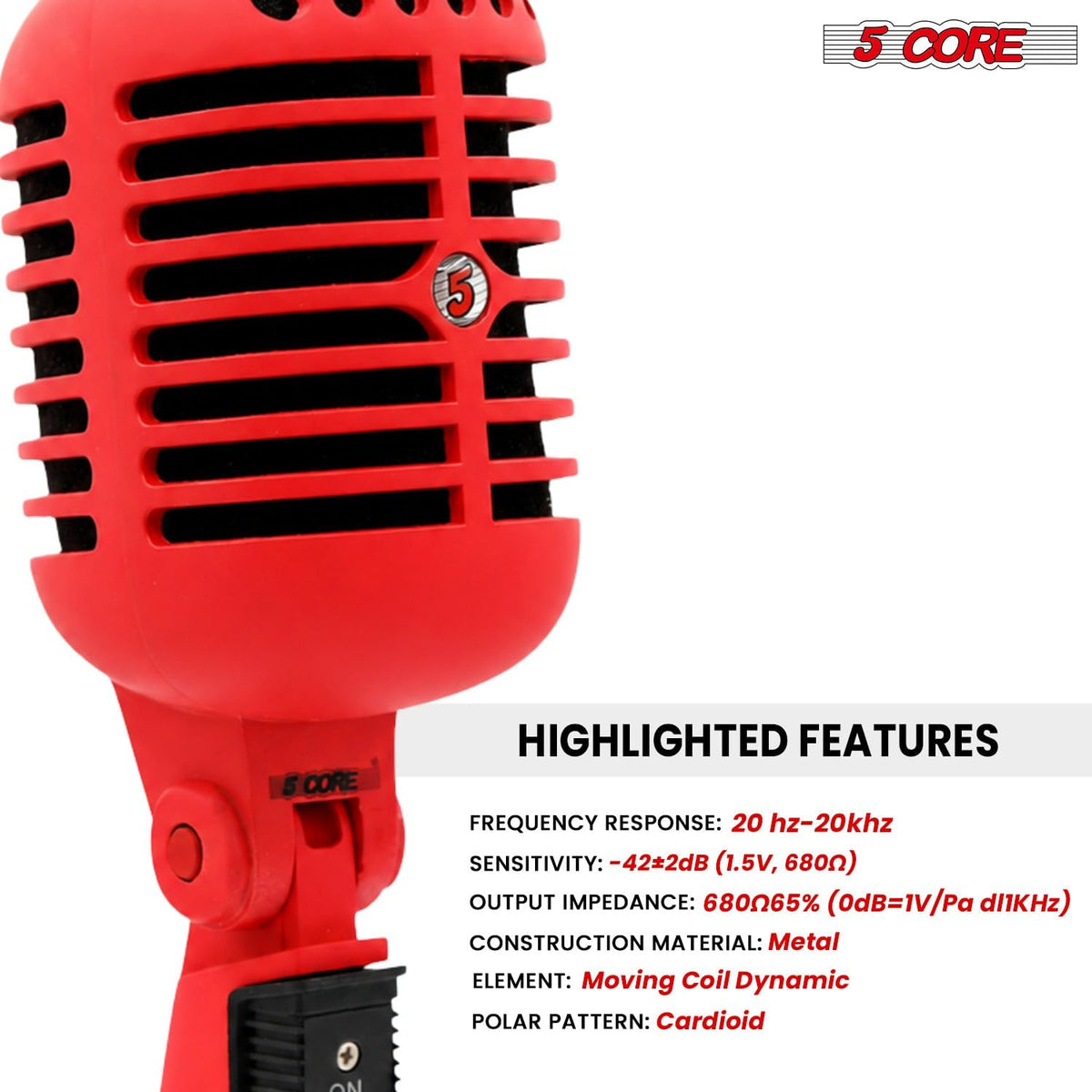 Retro Dynamic Vocal Microphone L932289