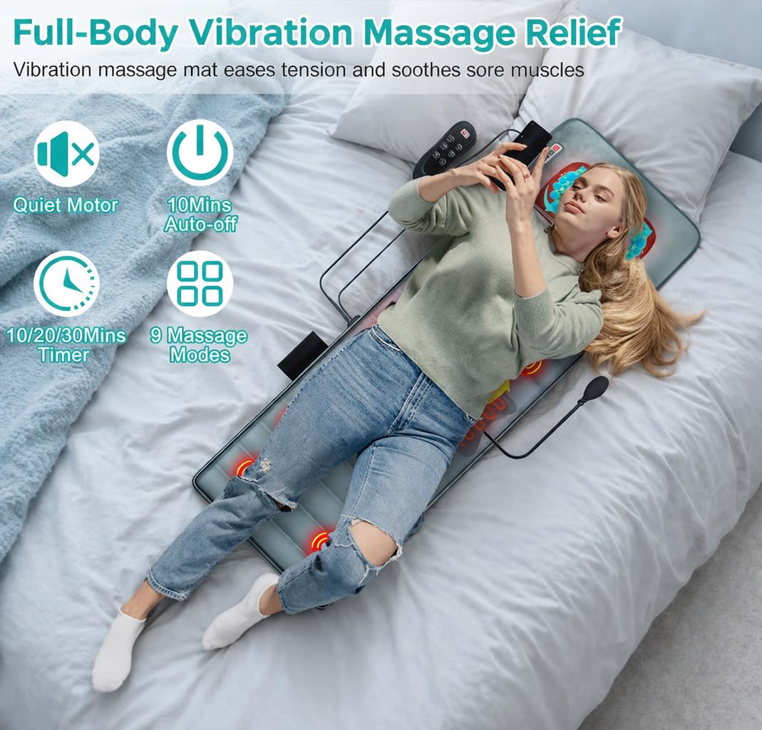 Full Body Massage Mat with Heat Y55016