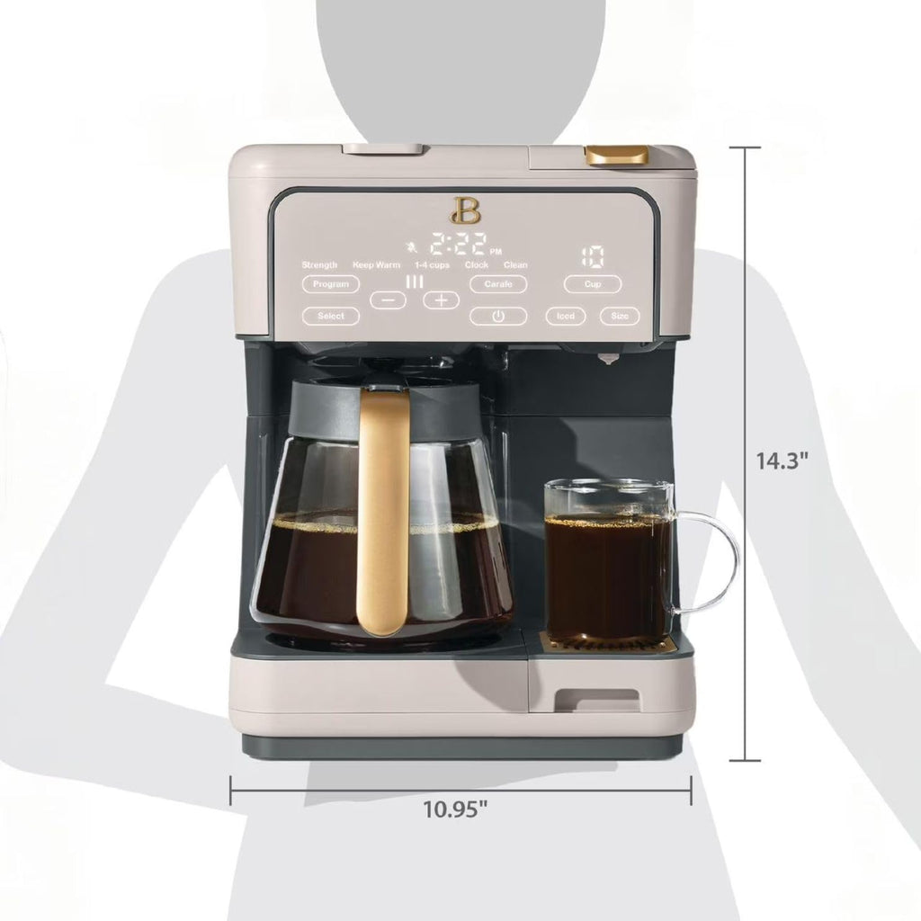 12-Cup Programmable Coffee Maker and Single Serve Brewer D801577