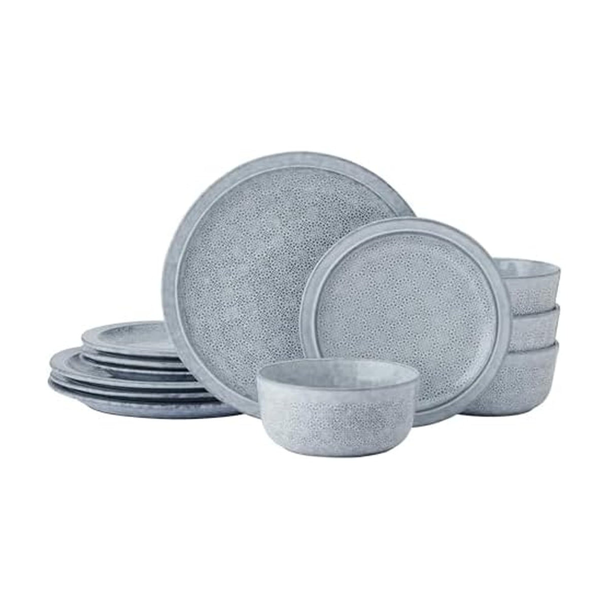 12 Piece Blue Dinnerware Set C652