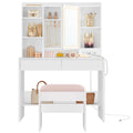 Vanity Desk with Mirror and Lights B95571