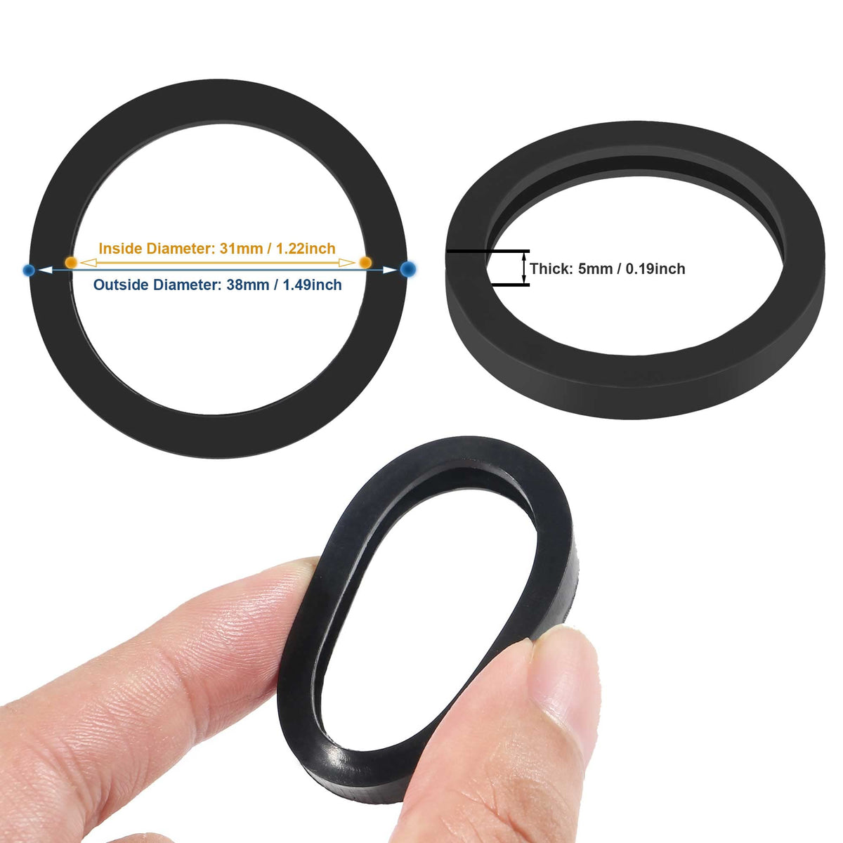 Gas Can Spout Gasket Seals Replacement Rubber Gaskets D301089