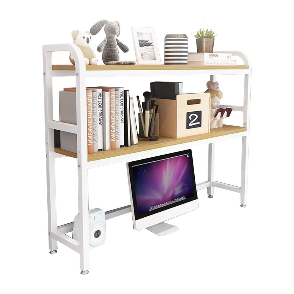 Adjustable Wood and Metal Desktop Bookshelf V3645