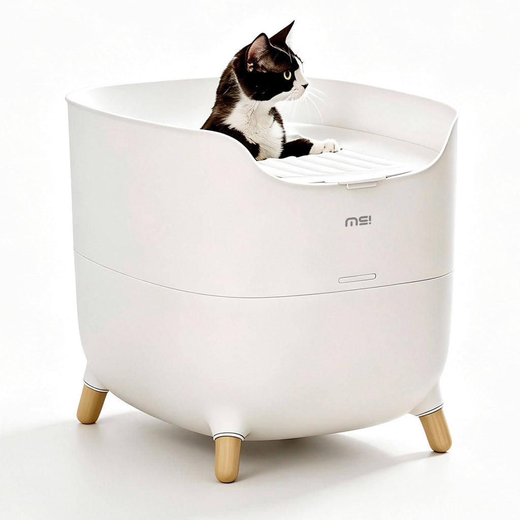 Large Top Entry Cat Litter Box with Scoop W420