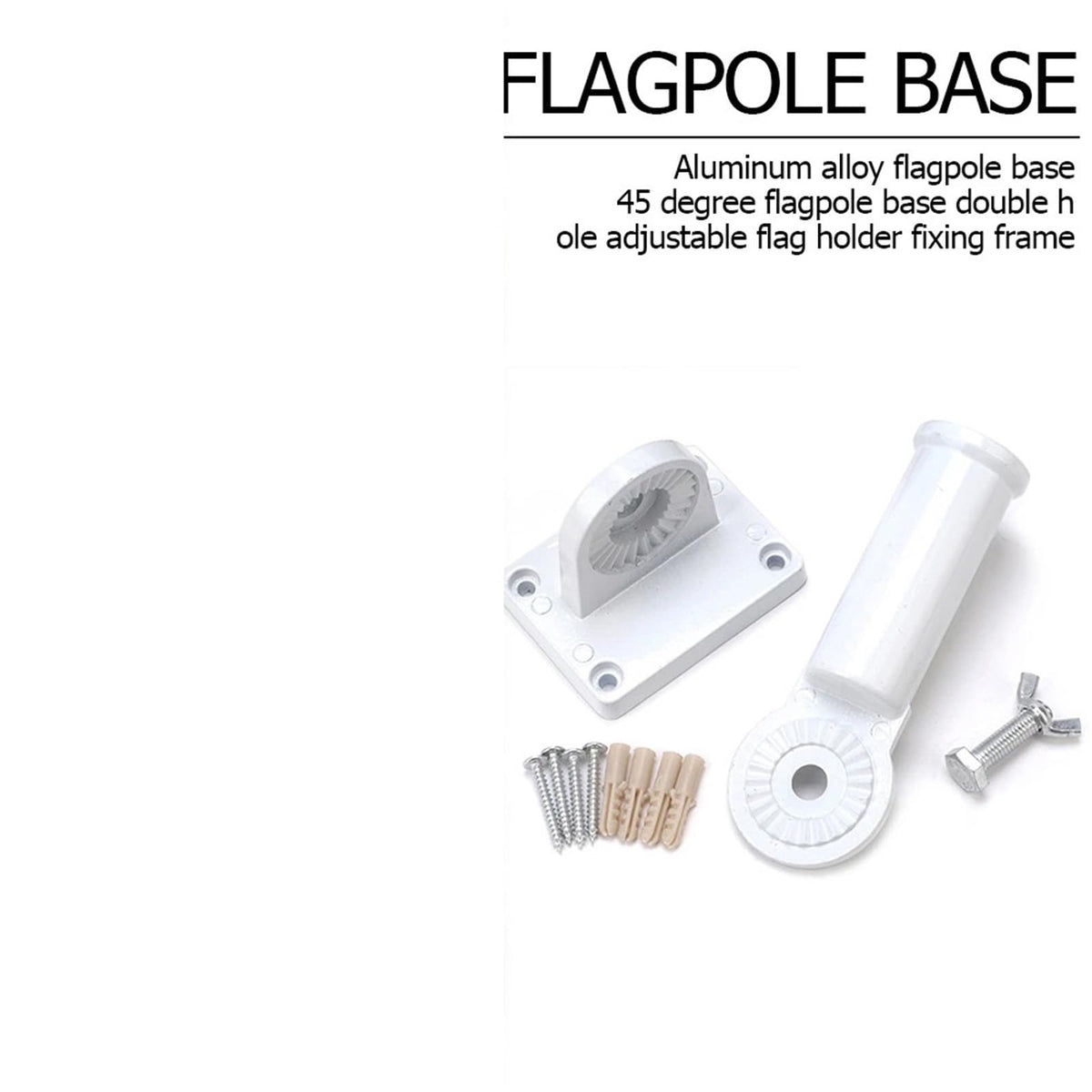 Aluminum Adjustable Wall Mounted Flag Holder D18379