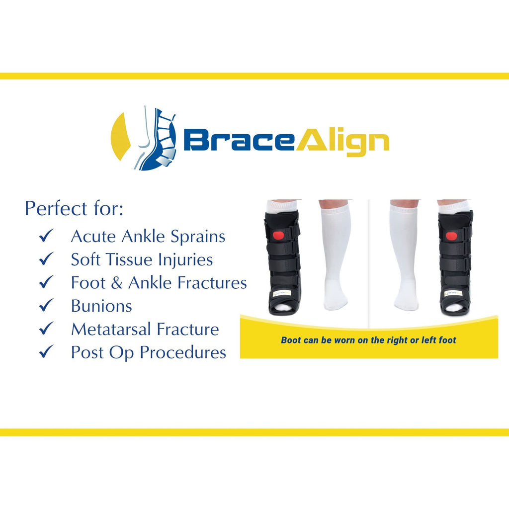 Tall CAM Walker Boot + Ankle & Foot Ice Pack Cold Wrap I92436