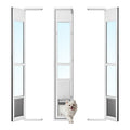 Sliding Glass Dog Door with Flap O92083