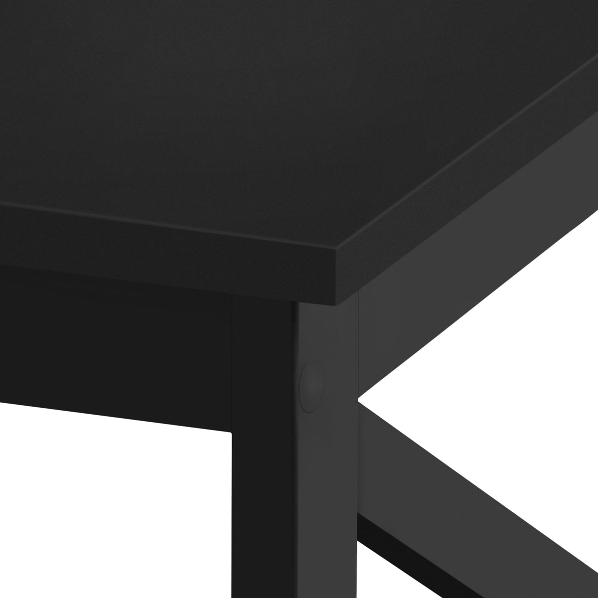 Black Coffee Table with Storage Shelf A953