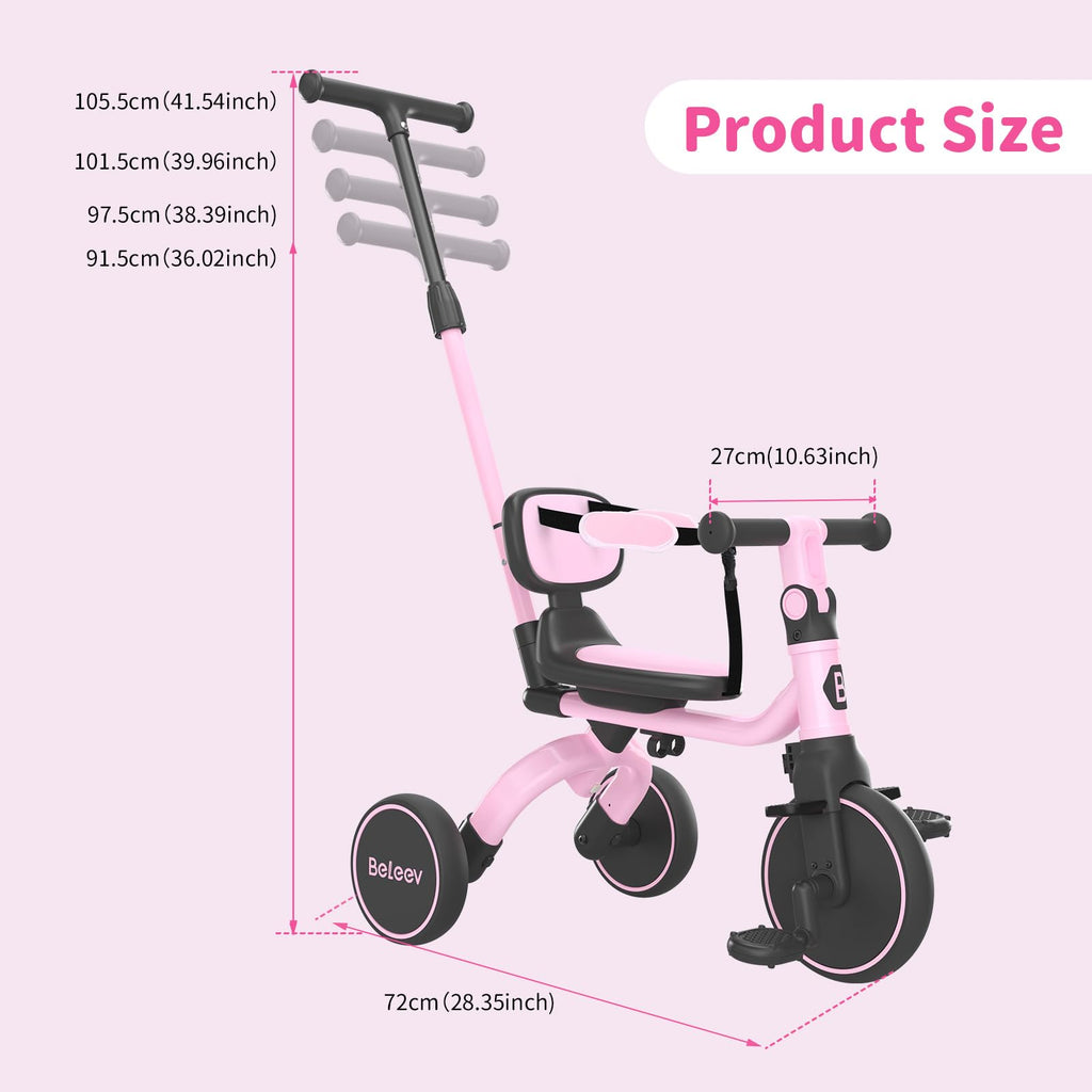 5 in 1 Toddler Tricycle & Balance Bike P43933