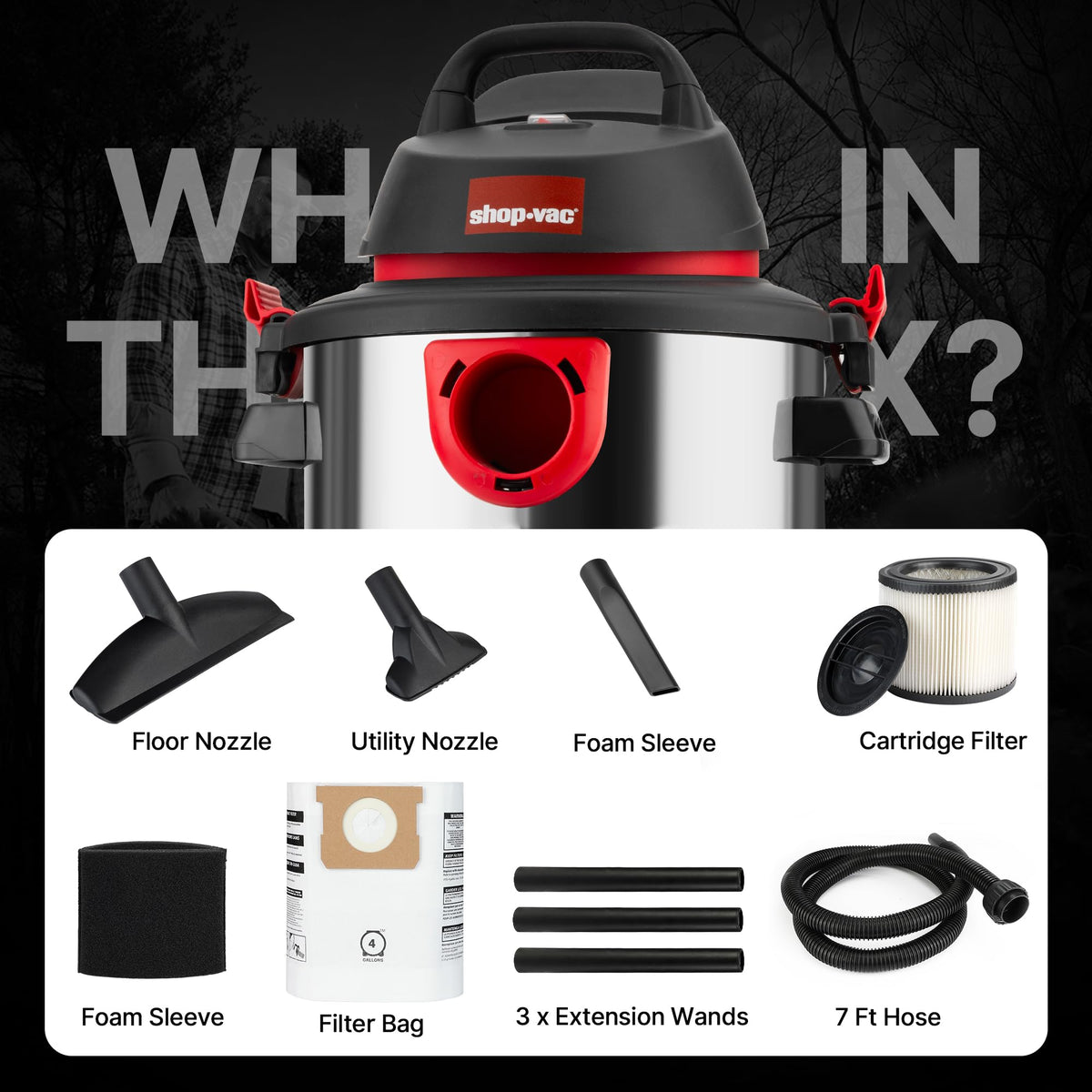 5 Gallon Wet/Dry Vacuum with Blower W819