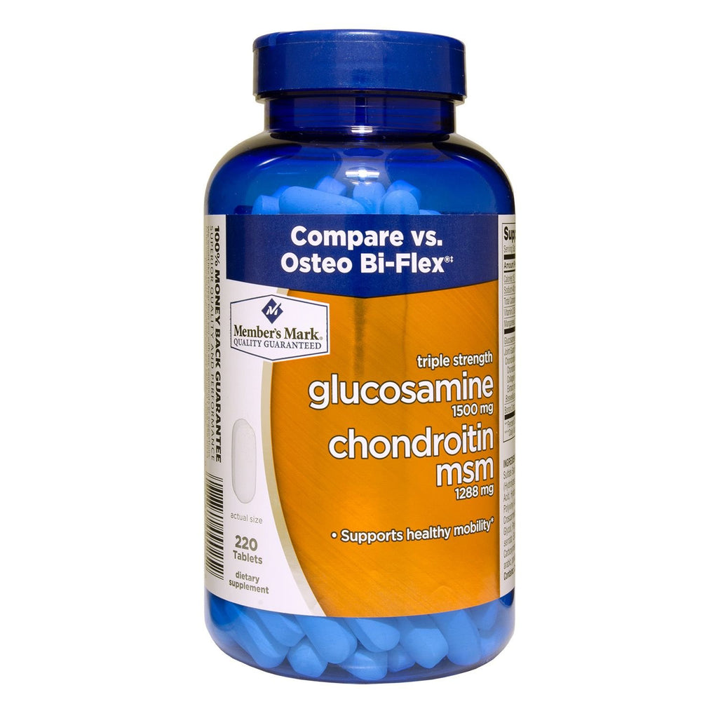 Triple Strength Glucosamine Chondroitin MSM 220 Count A268