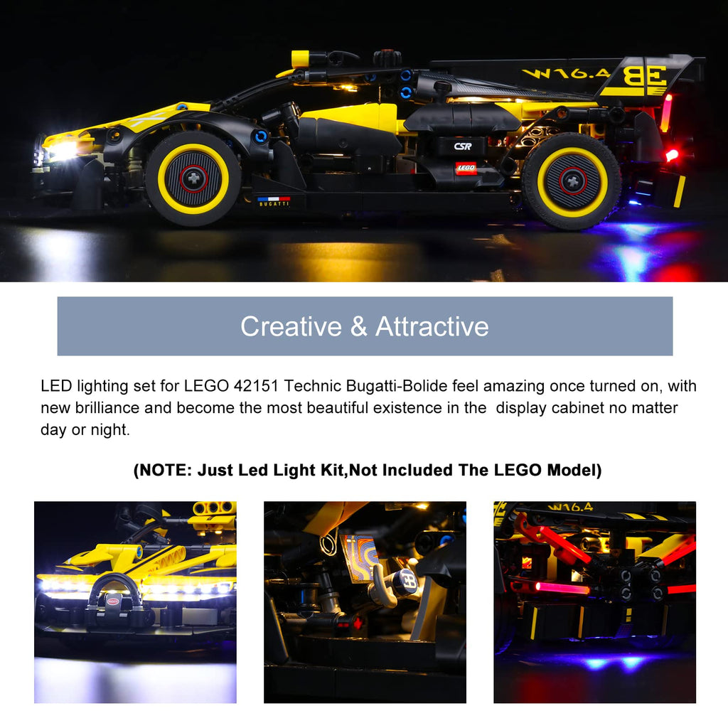 Compatible with LEGO Technic Bugatti Bolide 42151 Z83420