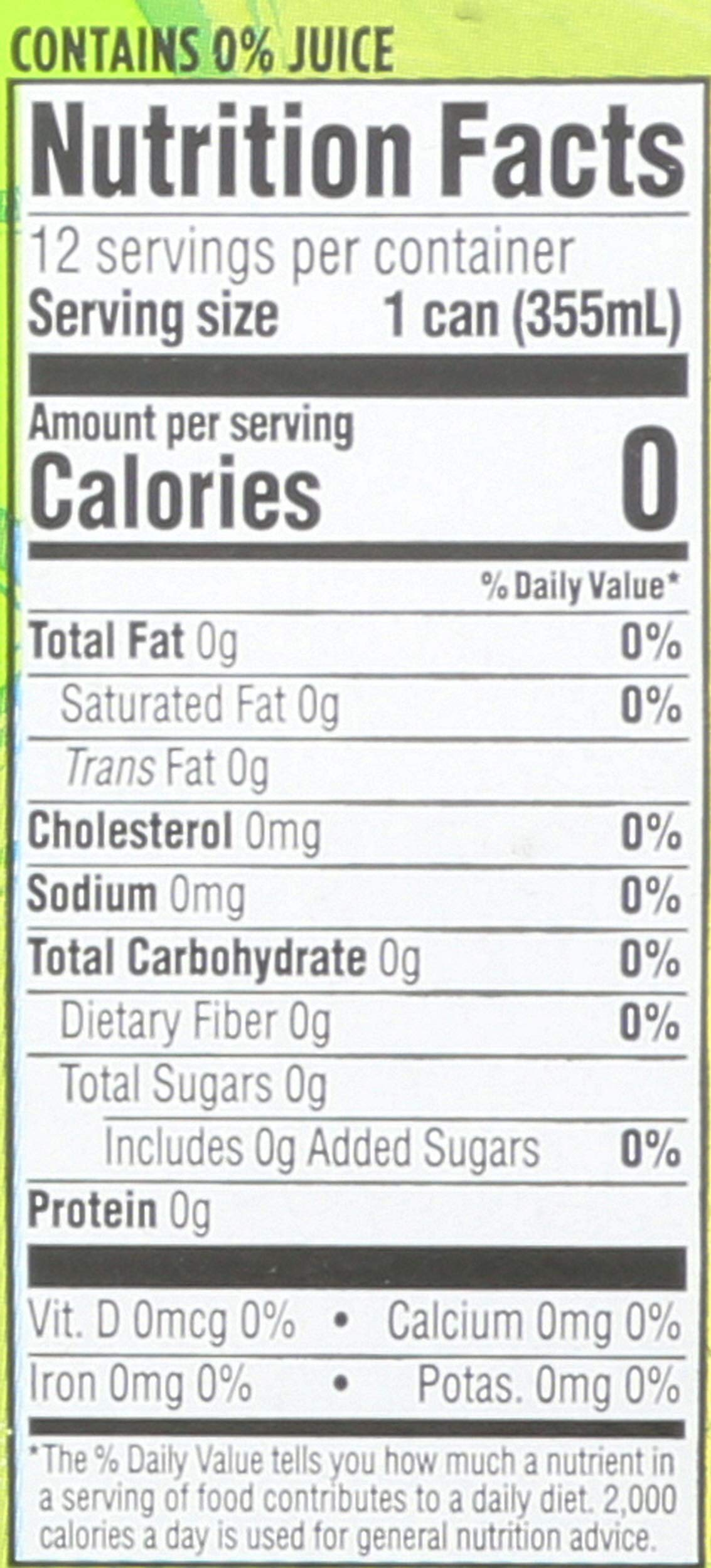 Lime Sparkling Water 12 Fl Oz S516089