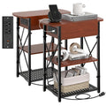 Narrow Side Table with Charging Station, Set of 2 A97258