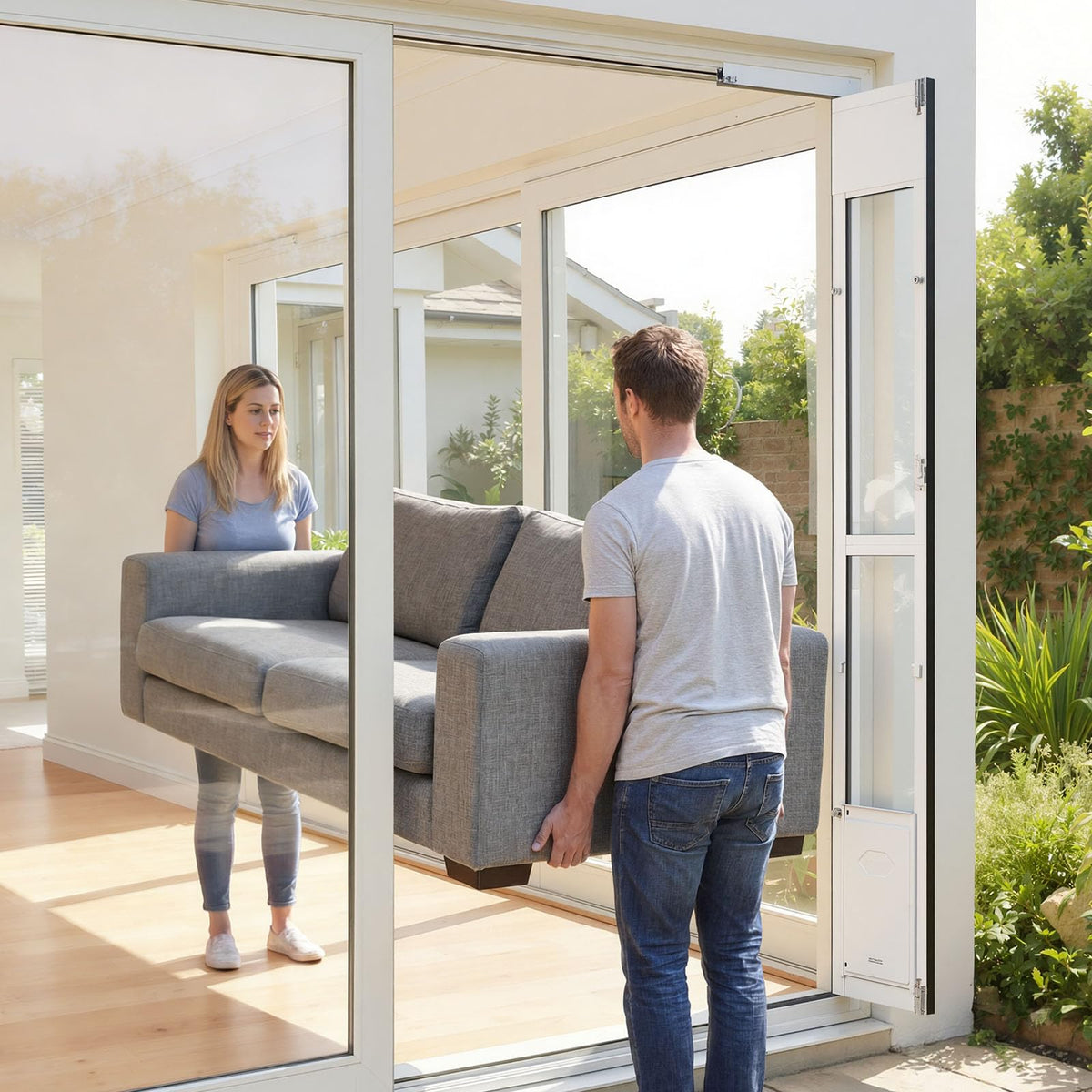 Sliding Glass Dog Door with Flap O92083