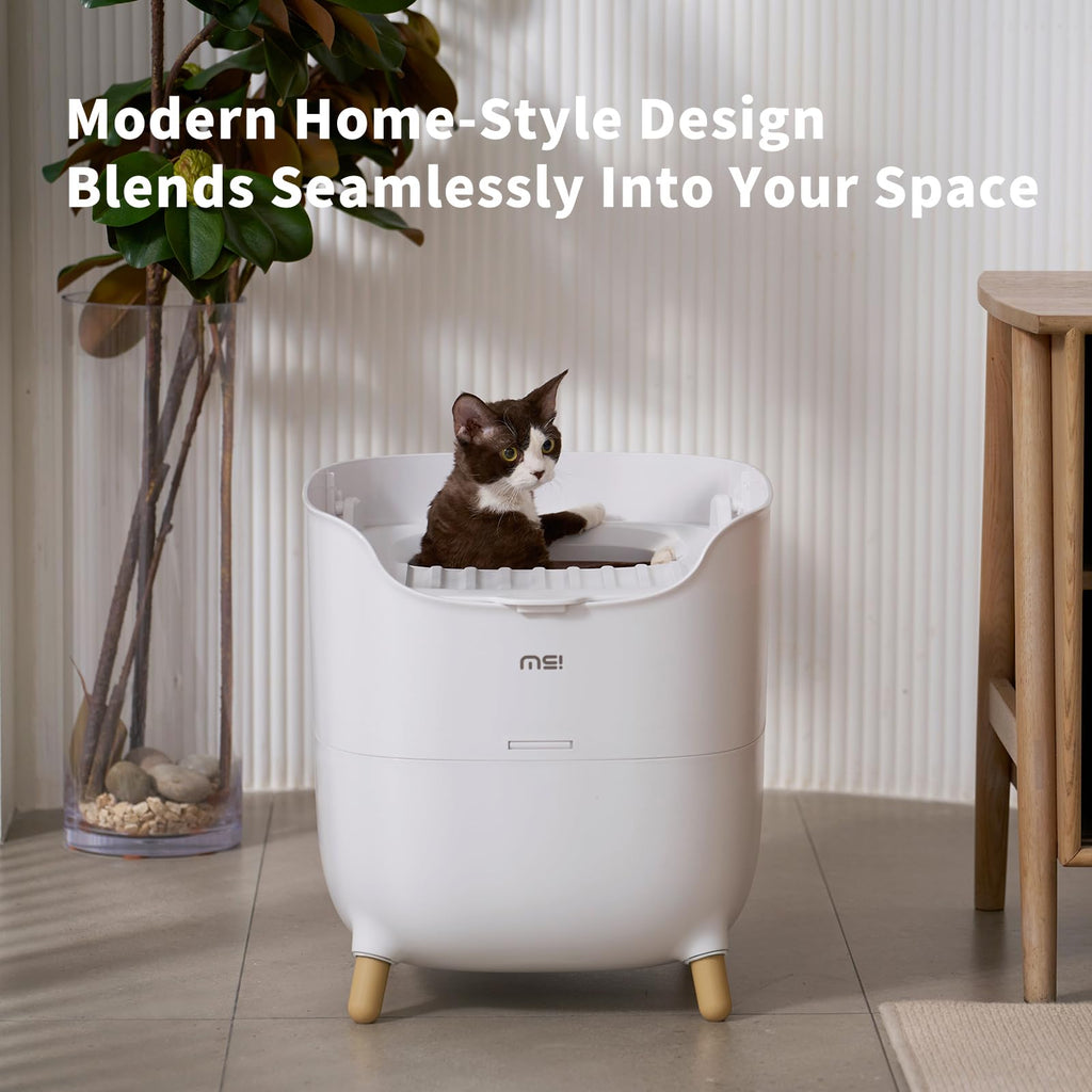 Large Top Entry Cat Litter Box with Scoop W420